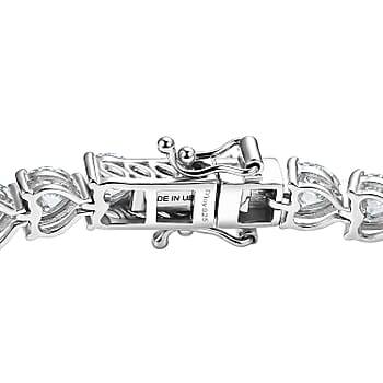 Rhodium Over Sterling Silver / 8 Inches - Product card gallery slide 2 (10184698954041)