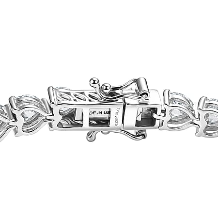 Rhodium Over Sterling Silver / 8 Inches - Product card gallery slide 4 (10184698954041)