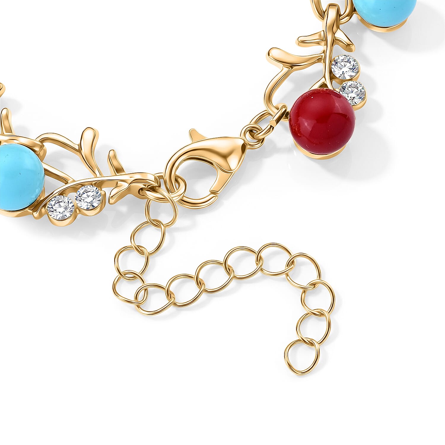 Multi Color Shell Pearl and Austrian Crystal Beaded Bracelet (6.5-8.0In) and Earrings in Goldtone and Silvertone