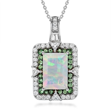 Ethiopian Welo Opal & Tsavorite Garnet - Product card gallery slide 1 (10219054432569)
