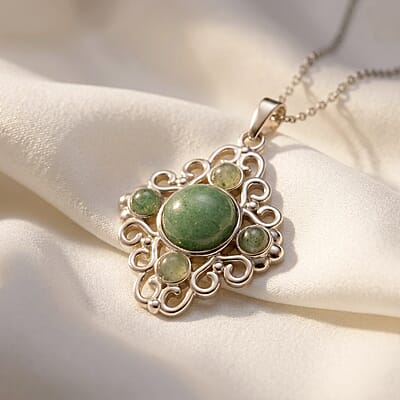 Green Aventurine 15.00 ctw Pendant