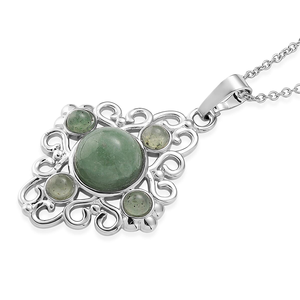 Green Aventurine 15.00 ctw Pendant