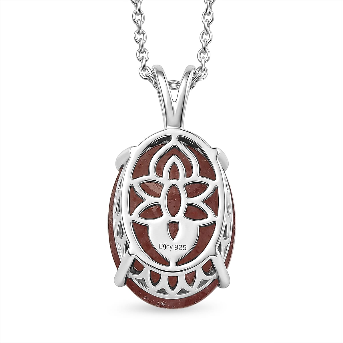 D'Joy Premium Tanzanian Natronite 10.25 ctw Pendant Necklace in Rhodium Over Sterling Silver 18 Inches  image number 4