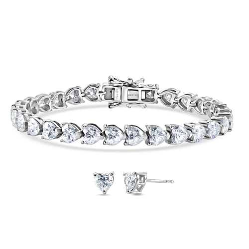 Rhodium Over Sterling Silver / 6.5 Inches - Product card gallery slide 1 (10184698954041)