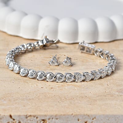 Rhodium Over Sterling Silver / 6.5 Inches - Product card gallery slide 2 (10184698954041)