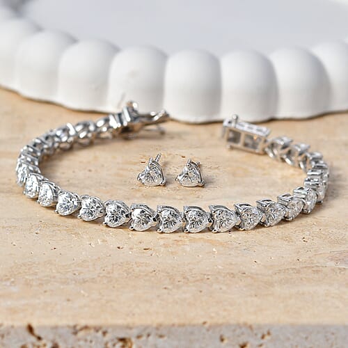 Rhodium Over Sterling Silver / 6.5 Inches - Product card gallery slide 2 (10184698954041)