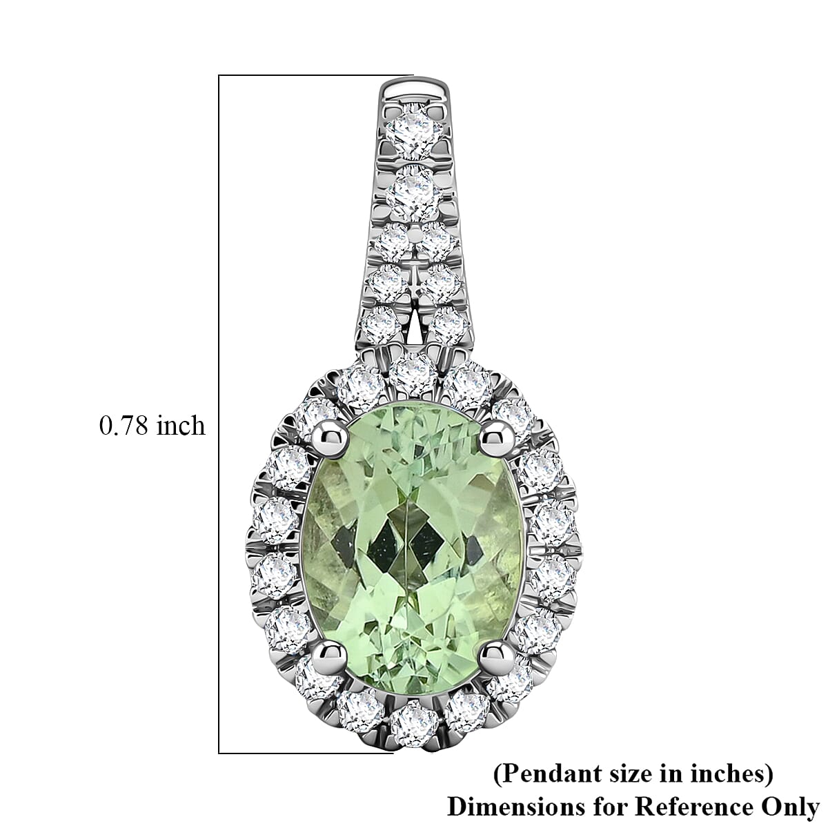 Certified & Appraised Rhapsody 950 Platinum AAAA Arquiana Mint Tourmaline, Diamond (E-F, VS) Pendant (4.00 g) 1.49 ctw image number 5