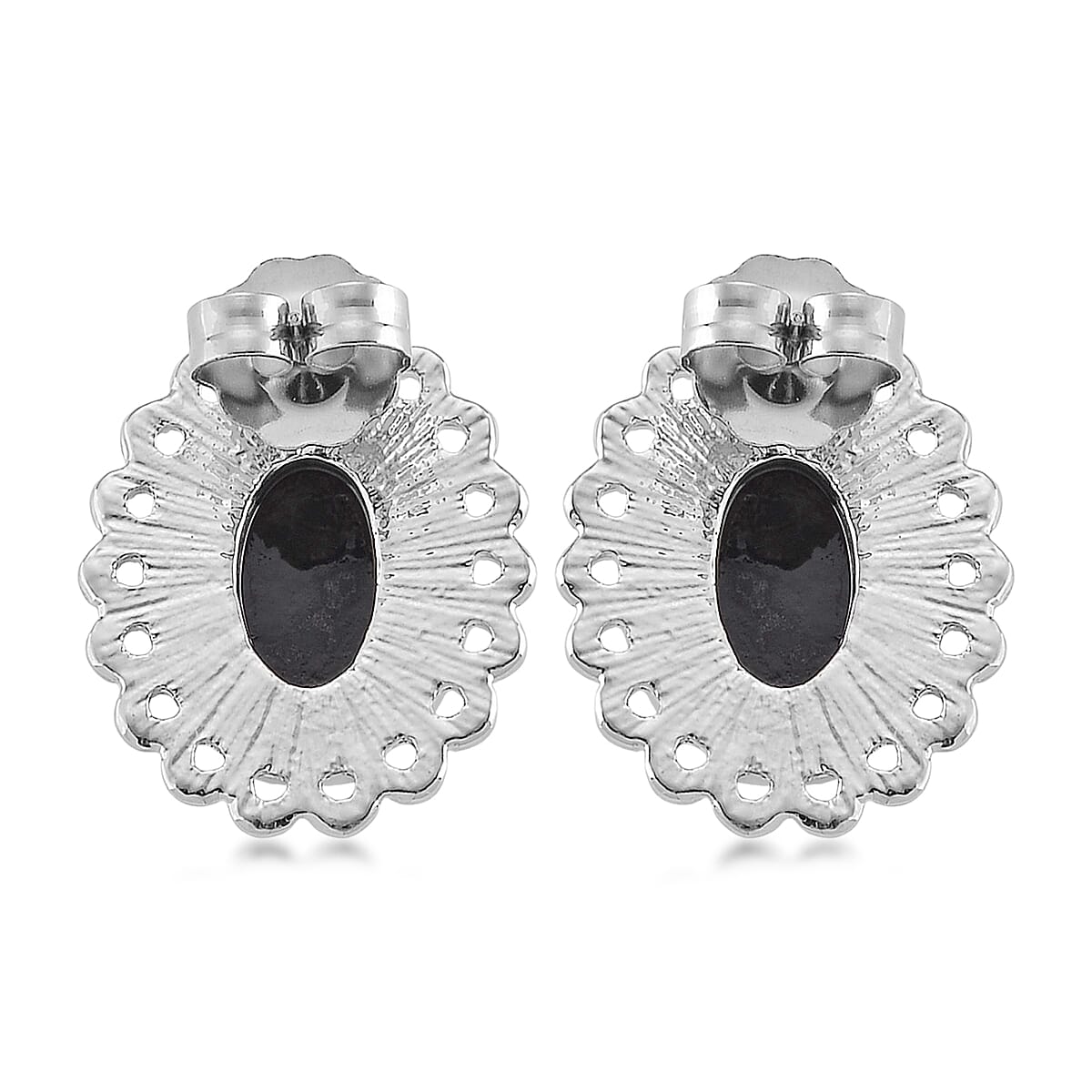 Purple Cameo, Austrian Crystal Earrings and Necklace (21-23 Inches) in Silvertone image number 8