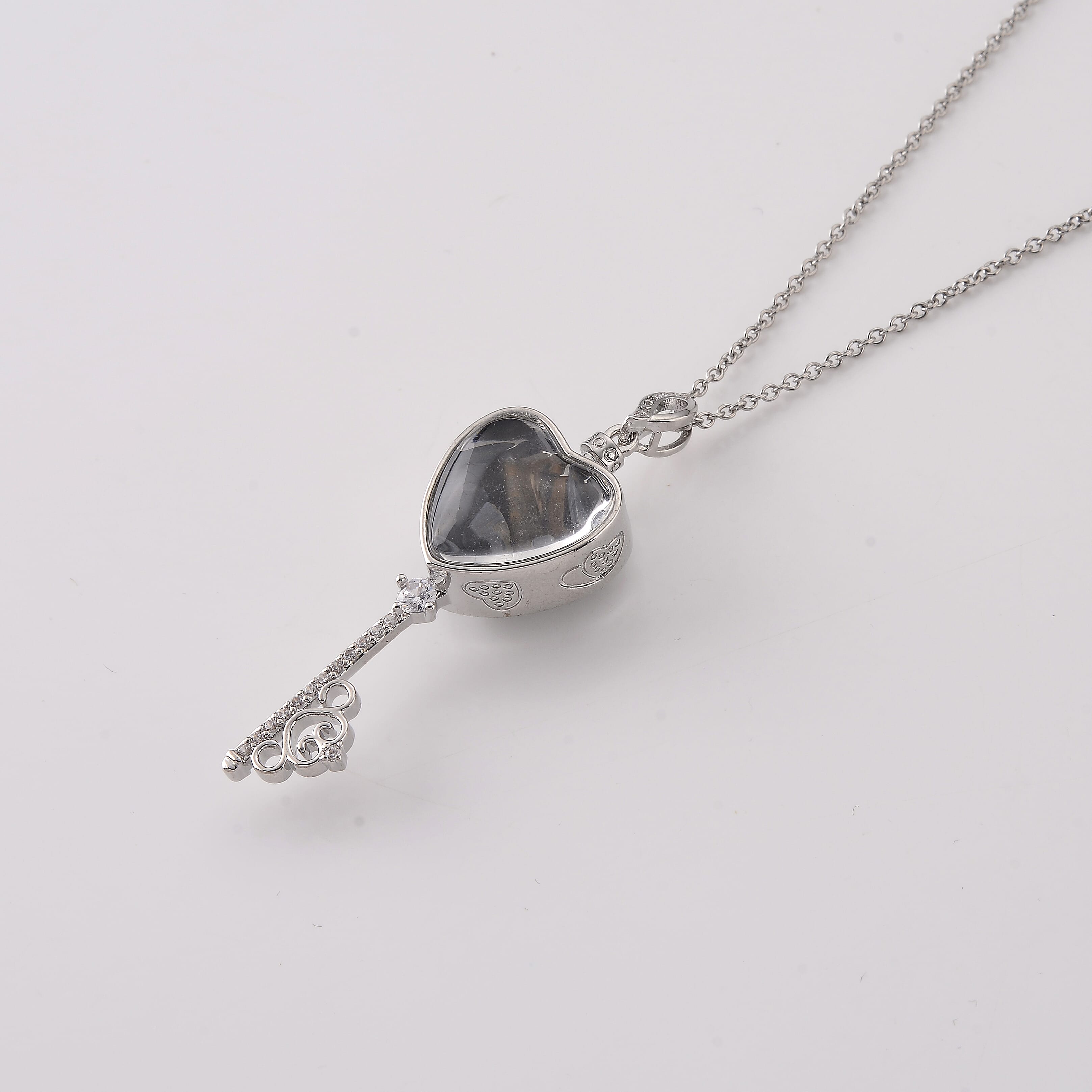 Pietersite and Simulated Diamond 36.00 ctw Pendant in Silvertone with Stainless Steel Necklace (20 inches)