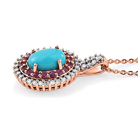 Sleeping Beauty Turquoise & Pink Sapphire - Product card gallery slide 4 (10197492564281)
