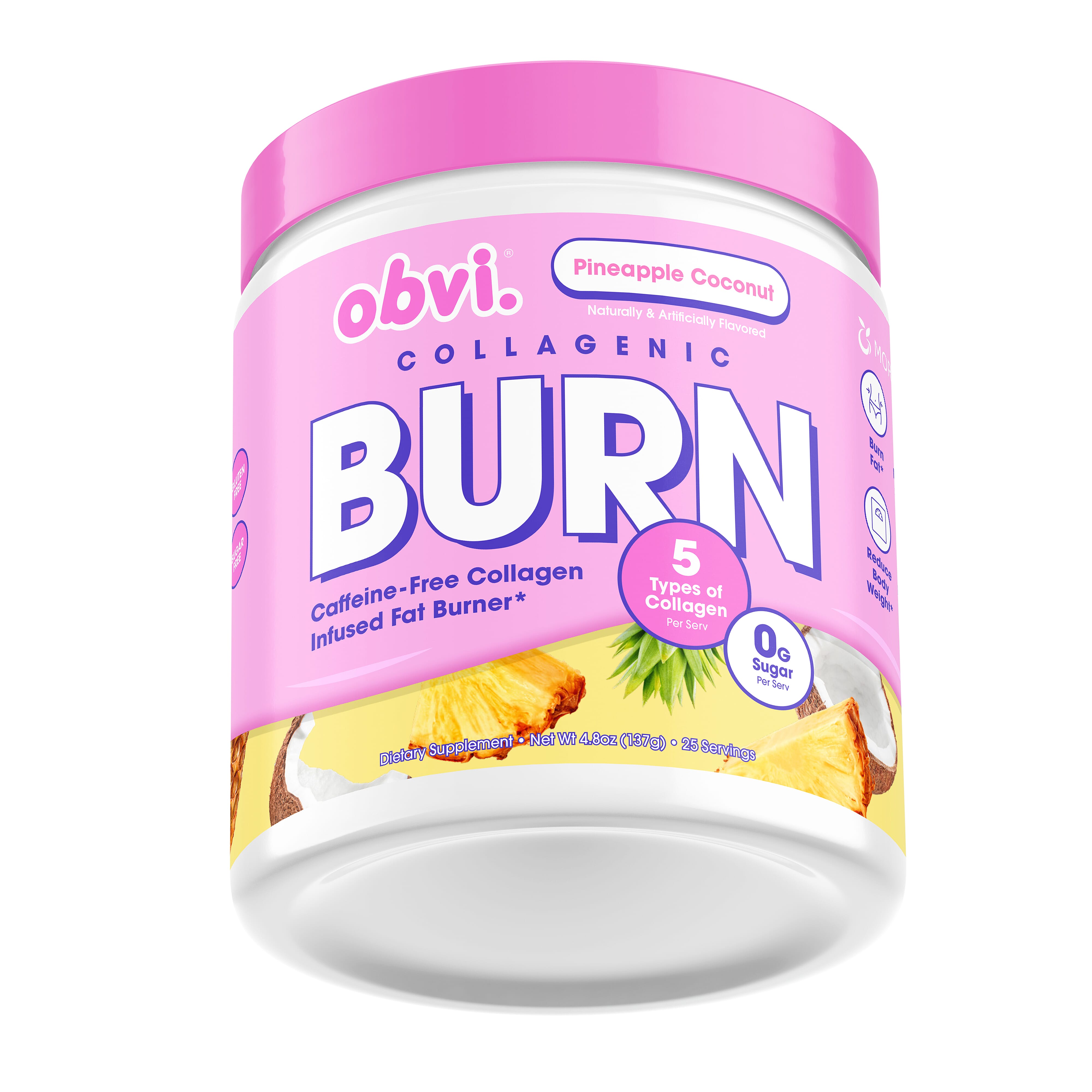 Obvi Collagenic Burn Powder-Pineapple Coconut, Obvi Collagenic Burn Powder-Cherry Limeade