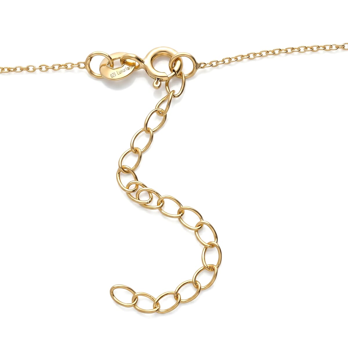 Nude Collection Luxuriant Lab Grown Diamond E-F VS 1.50 ctw Floating Spark Droplets Pendant Necklace in 18K Vermeil Yellow Gold Over Sterling Silver (20-22 Inches) image number 4