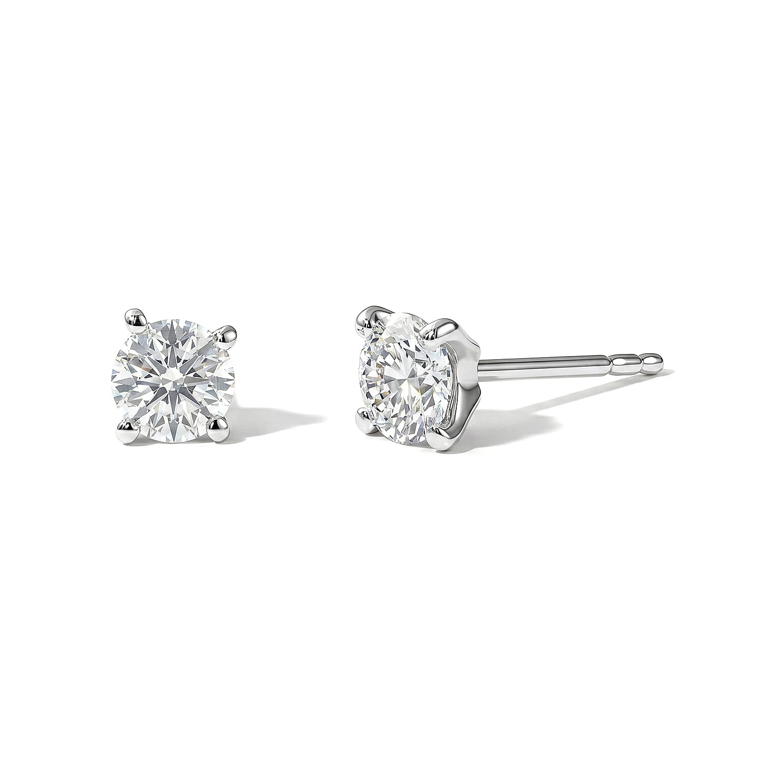 Moissanite 3.00 ctw Set of 3 Earrings in Platinum Over Sterling Silver