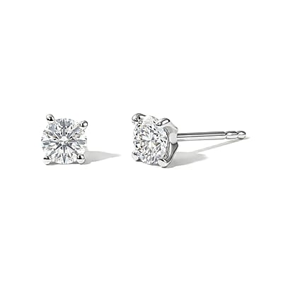 D'Joy Moissanite 3.00 ctw Set of 3 Earrings in Platinum Over Sterling Silver