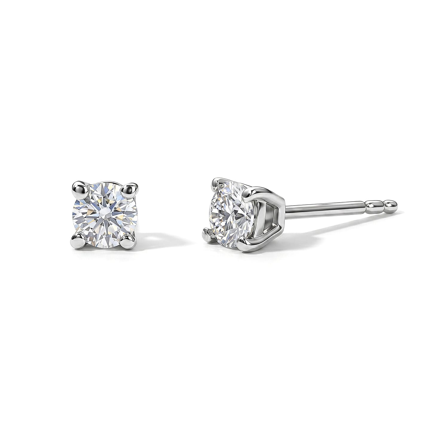 Moissanite 3.00 ctw Set of 3 Earrings in Platinum Over Sterling Silver