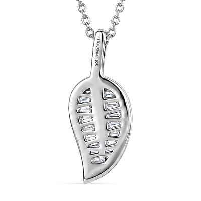 Luxuriant Lab Grown Diamond G-H SI 1.50 ctw Pendant Necklace in Rhodium Over Sterling Silver (20 Inches)
