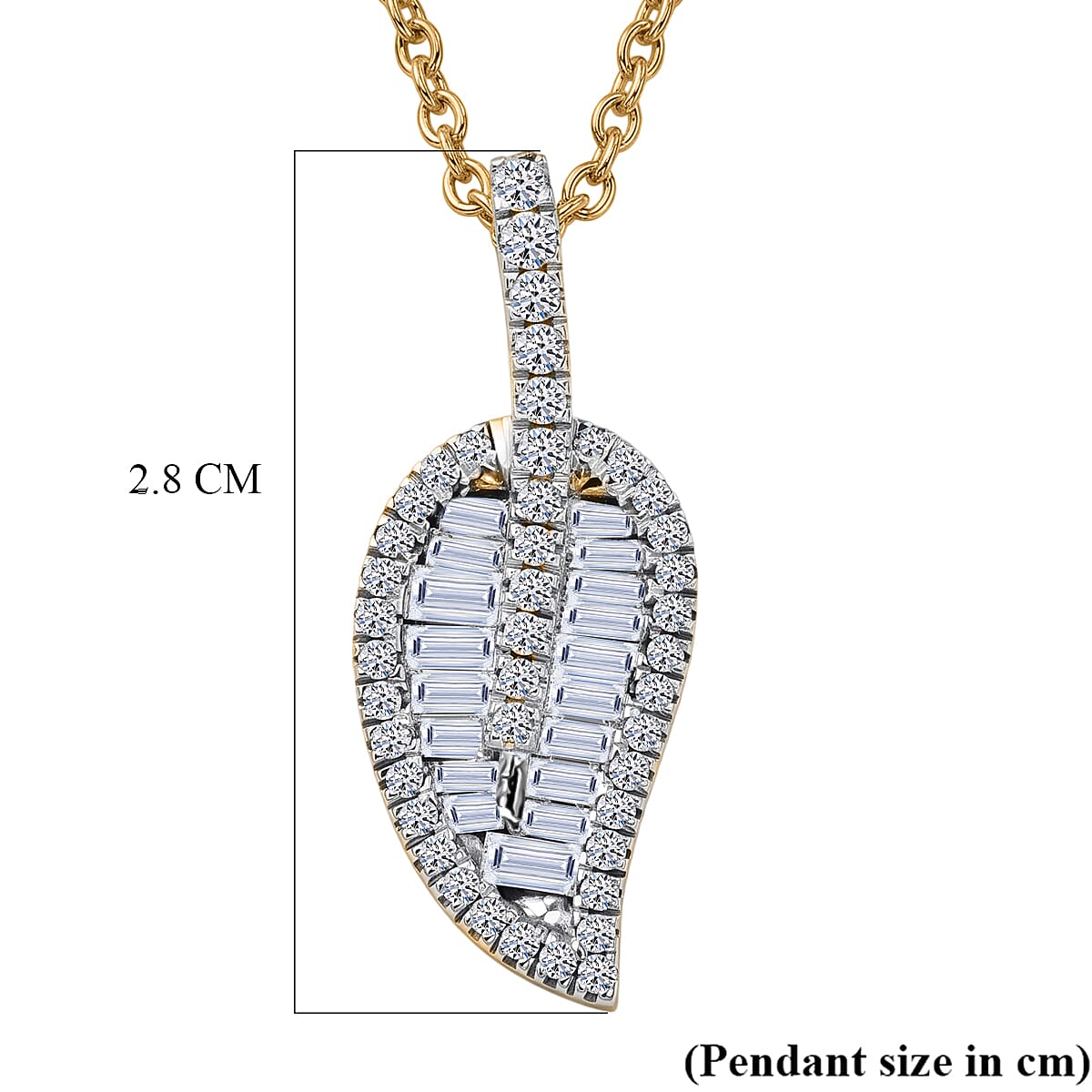 Luxuriant Lab Grown Diamond G-H SI 1.50 ctw Pendant Necklace in 18K Vermeil Yellow Gold Over Sterling Silver (20 Inches) image number 5