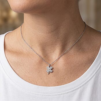 Rhodium Over Sterling Silver - Product card gallery slide 2 (10321531240761)