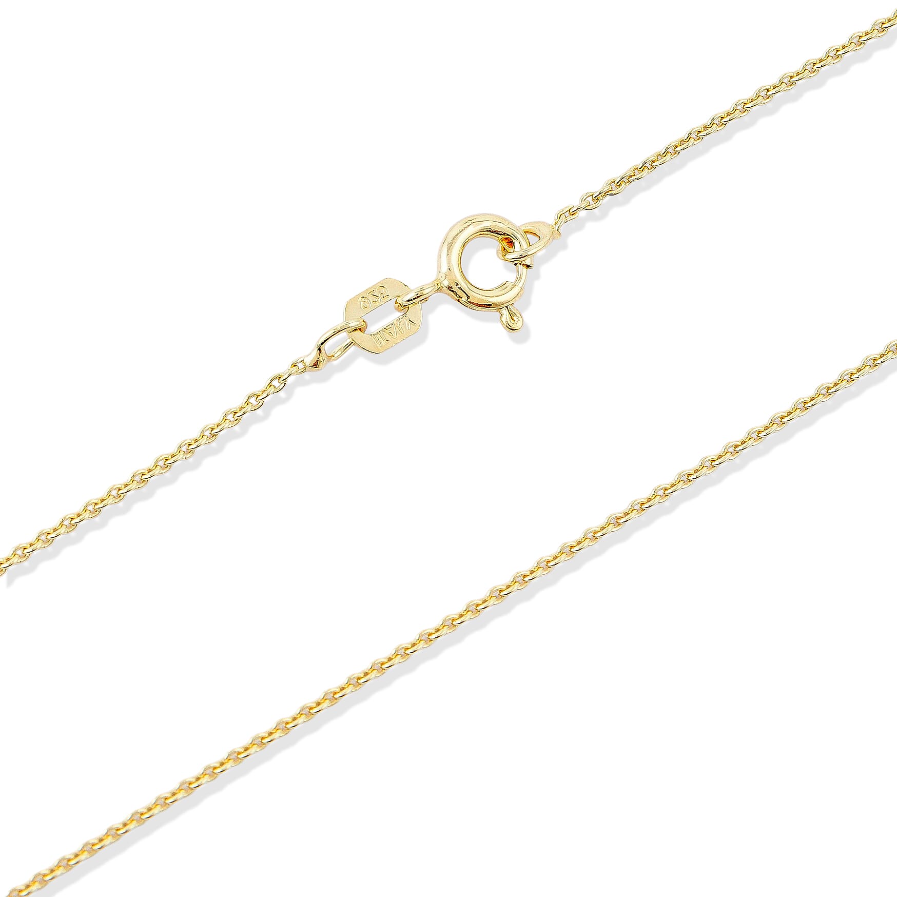 Set of 2 Necklace in 14K YG Over Sterling Silver 2.60 Grams 18 Inches