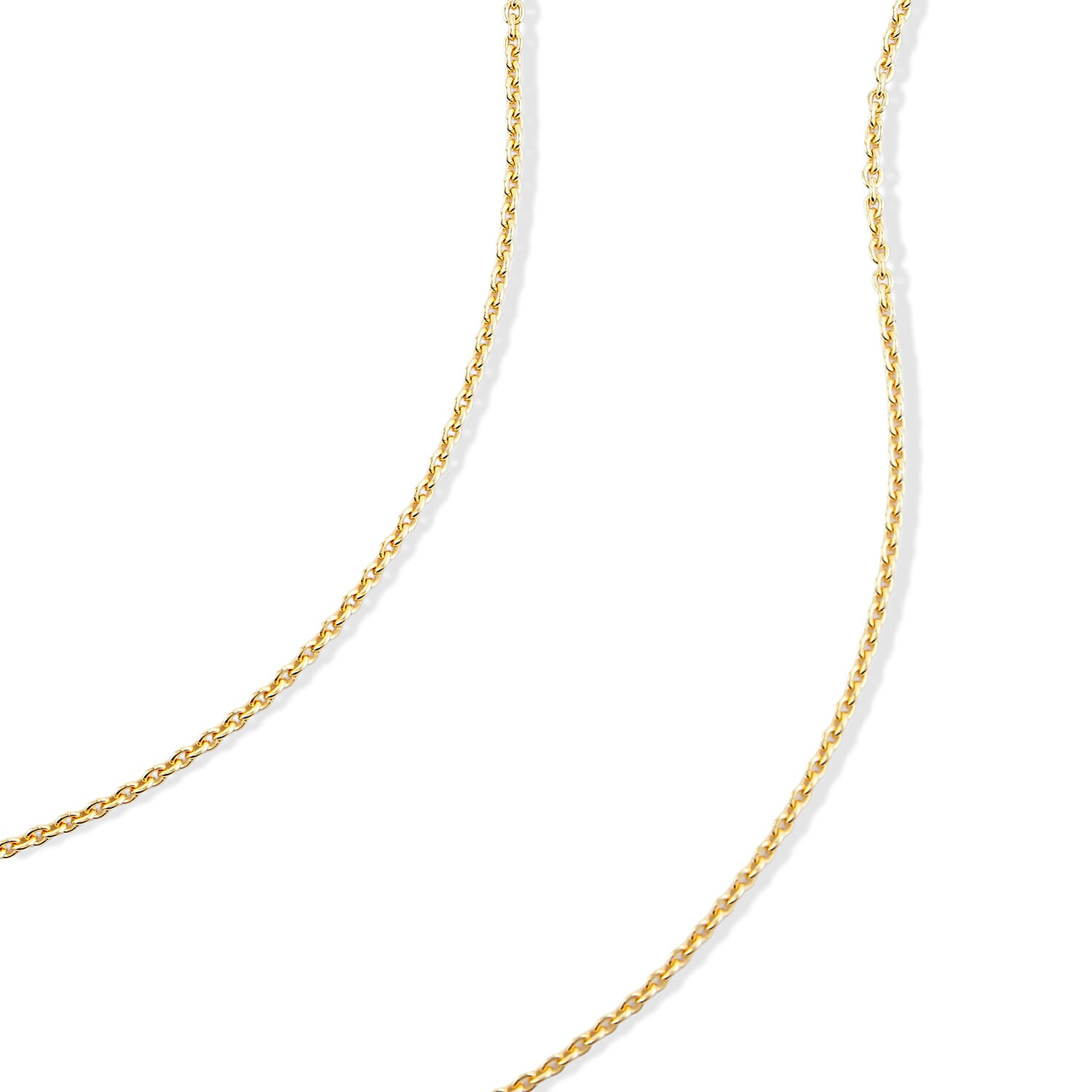 Set of 2 Necklace in 14K YG Over Sterling Silver 2.60 Grams 18 Inches