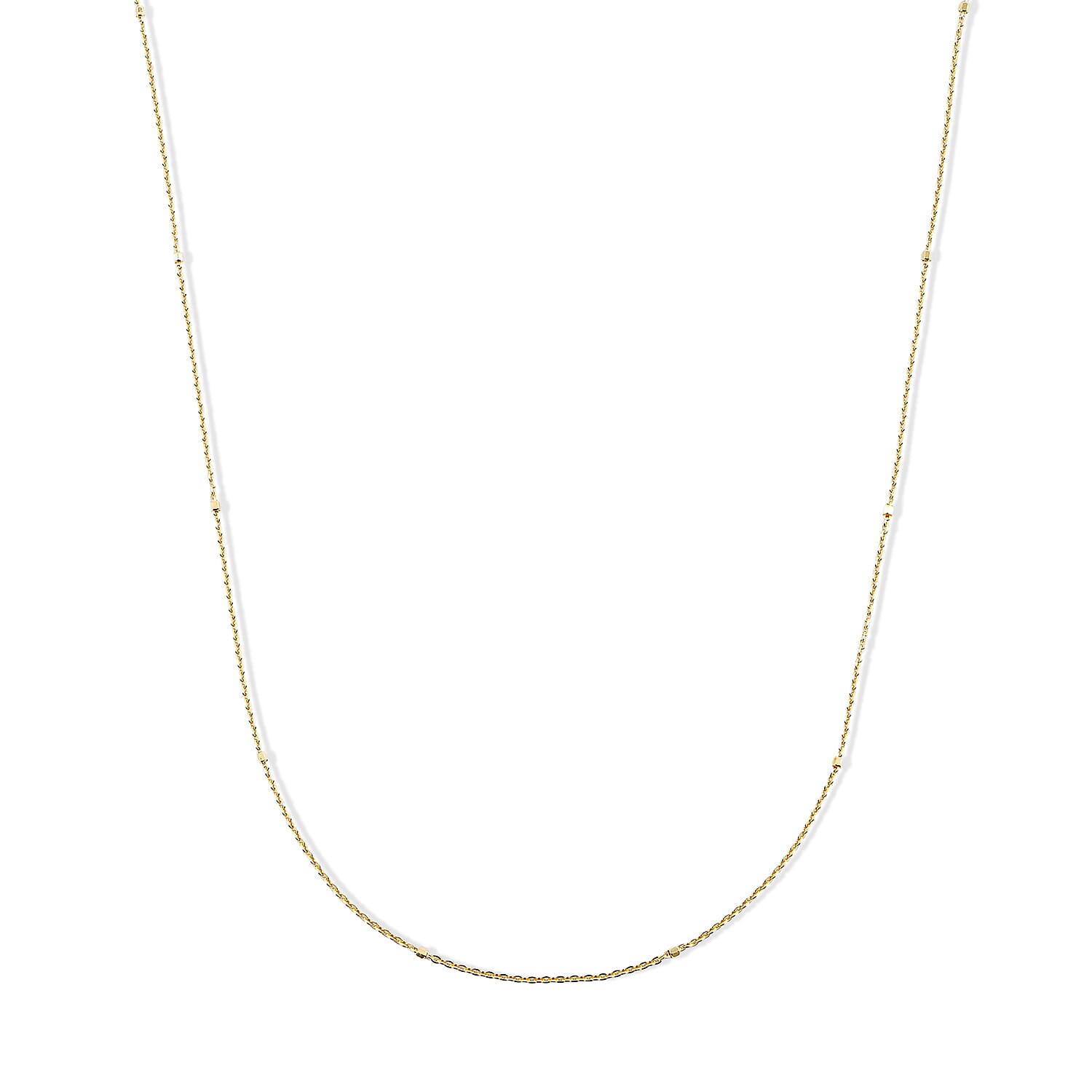 Set of 2 Necklace in 14K YG Over Sterling Silver 2.60 Grams 18 Inches