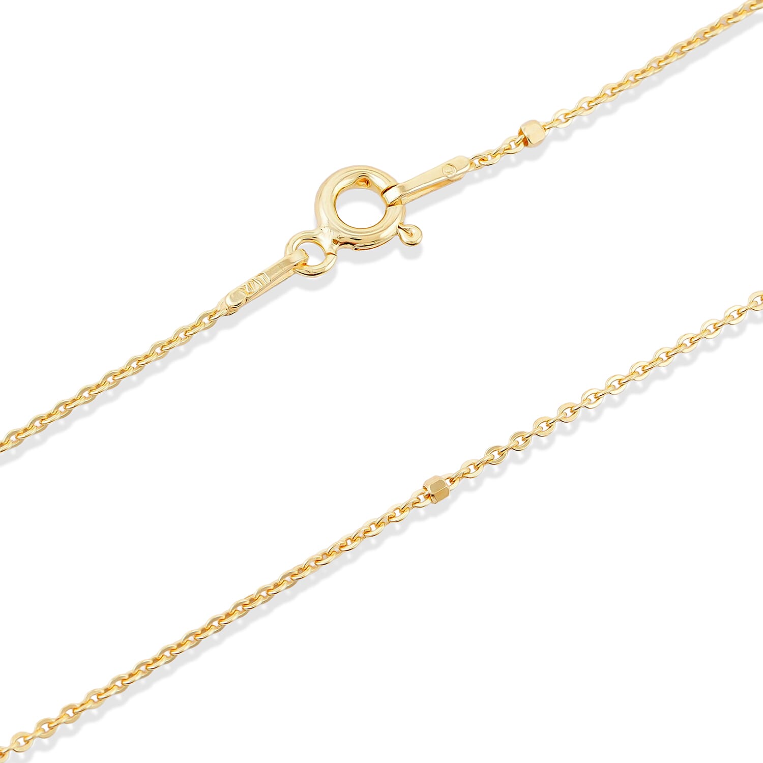 Set of 2 Necklace in 14K YG Over Sterling Silver 2.60 Grams 18 Inches