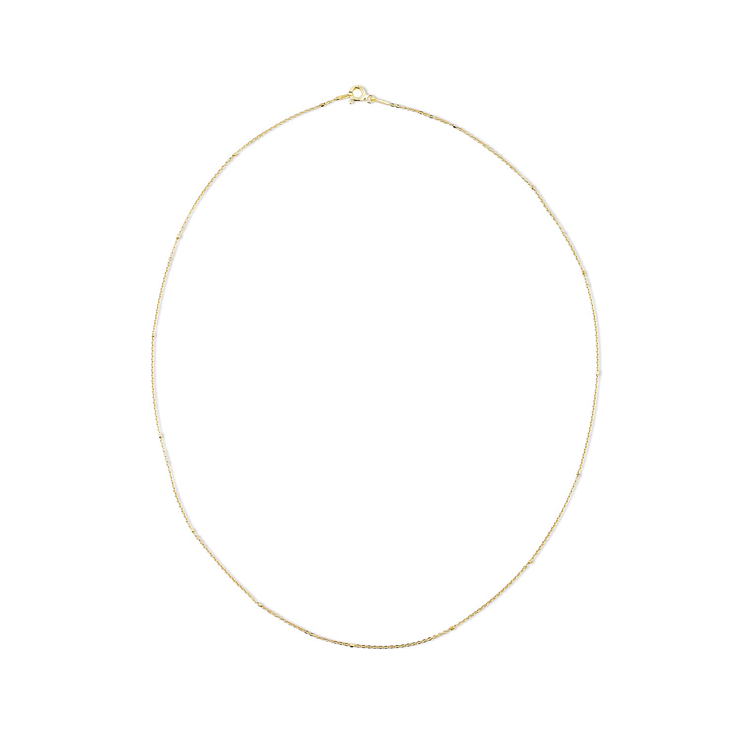 Set of 2 Necklace in 14K YG Over Sterling Silver 2.60 Grams 18 Inches