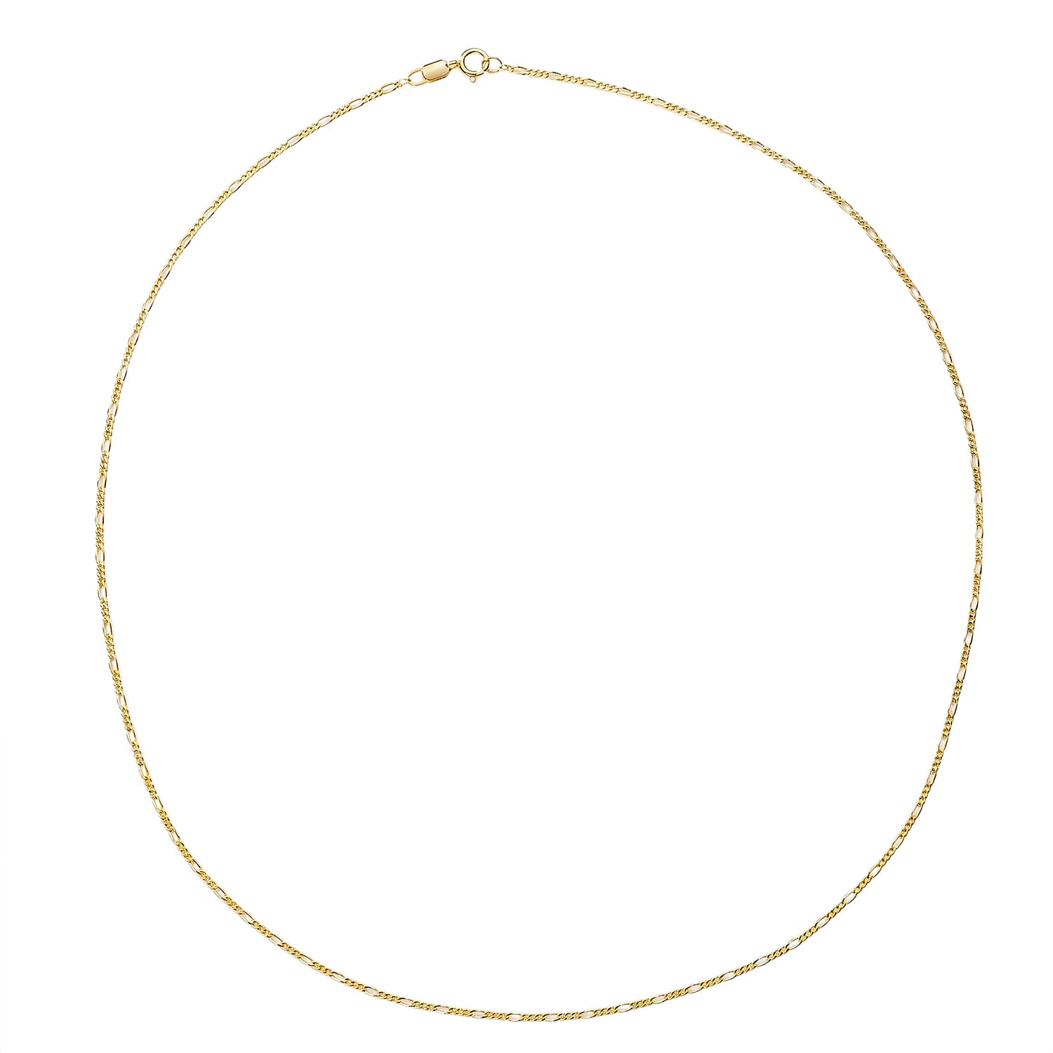 Italian Set of 2 Necklace in 14K YG Over Sterling Silver 2.35 Grams 18 Inches