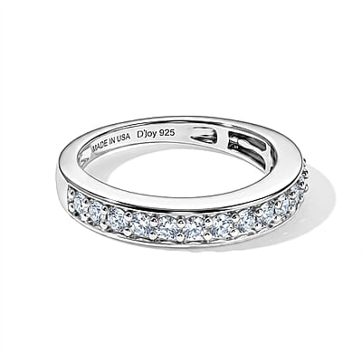 D'Joy Tanzanian Wine Garnet and White Zircon 3.40 ctw Set of 2 Ring in Rhodium Over Sterling Silver (Size 6.00)