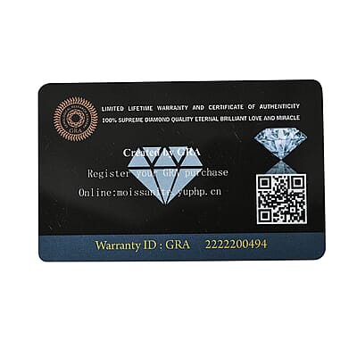 D'Joy Certified Moissanite (D, VVS) 1.00 ctw Solitaire Pendant in 18K YG Plated Sterling Silver with ION Plated YG Stainless Steel Necklace 20 Inches