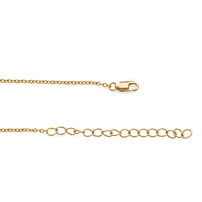 Moissanite 2.00 ctw Pendant Necklace in 14K YG Over Sterling Silver 18-20 Inches