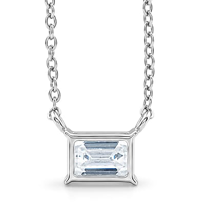 Moissanite  2.00 ctw Pendant Necklace in Sterling Silver 18-20 Inches