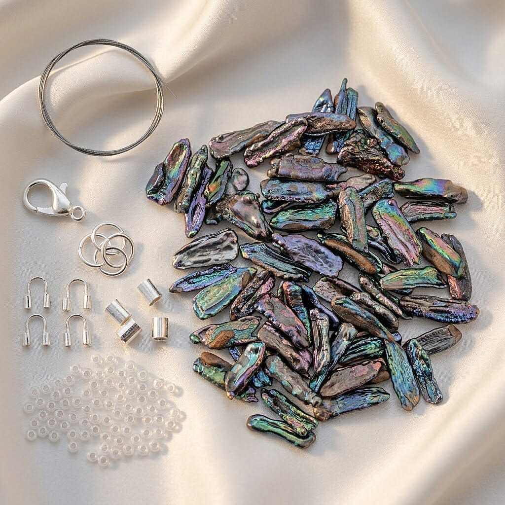 Freshwater Peacock Pearl - Product card gallery slide 2 (10227438059833)