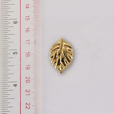 Set of 2 Dangle Earrings in ION Plated YG Stainless Steel