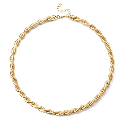 Set of 3 - Rope, Link and Fine Chain Necklace in Goldtone 18/20/22-2 Inches