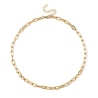 Set of 3 - Snake, Paperclip and Ball Bead Chain Necklace in Goldtone 16/18/18.75-2 Inches