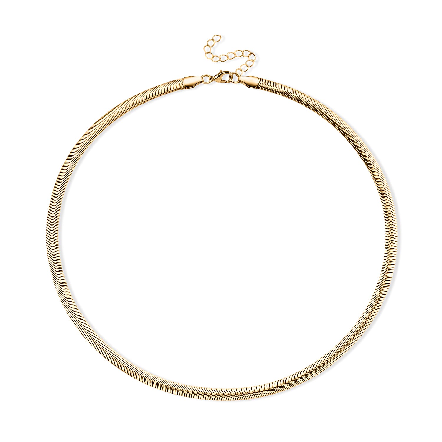 Set of 3 - Snake, Paperclip and Ball Bead Chain Necklace in Goldtone 16/18/18.75-2 Inches