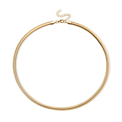 Set of 3 - Snake, Paperclip and Ball Bead Chain Necklace in Goldtone 16/18/18.75-2 Inches