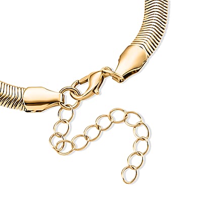 Set of 3 - Snake, Paperclip and Ball Bead Chain Bracelet in Goldtone (7.00-9.00In)