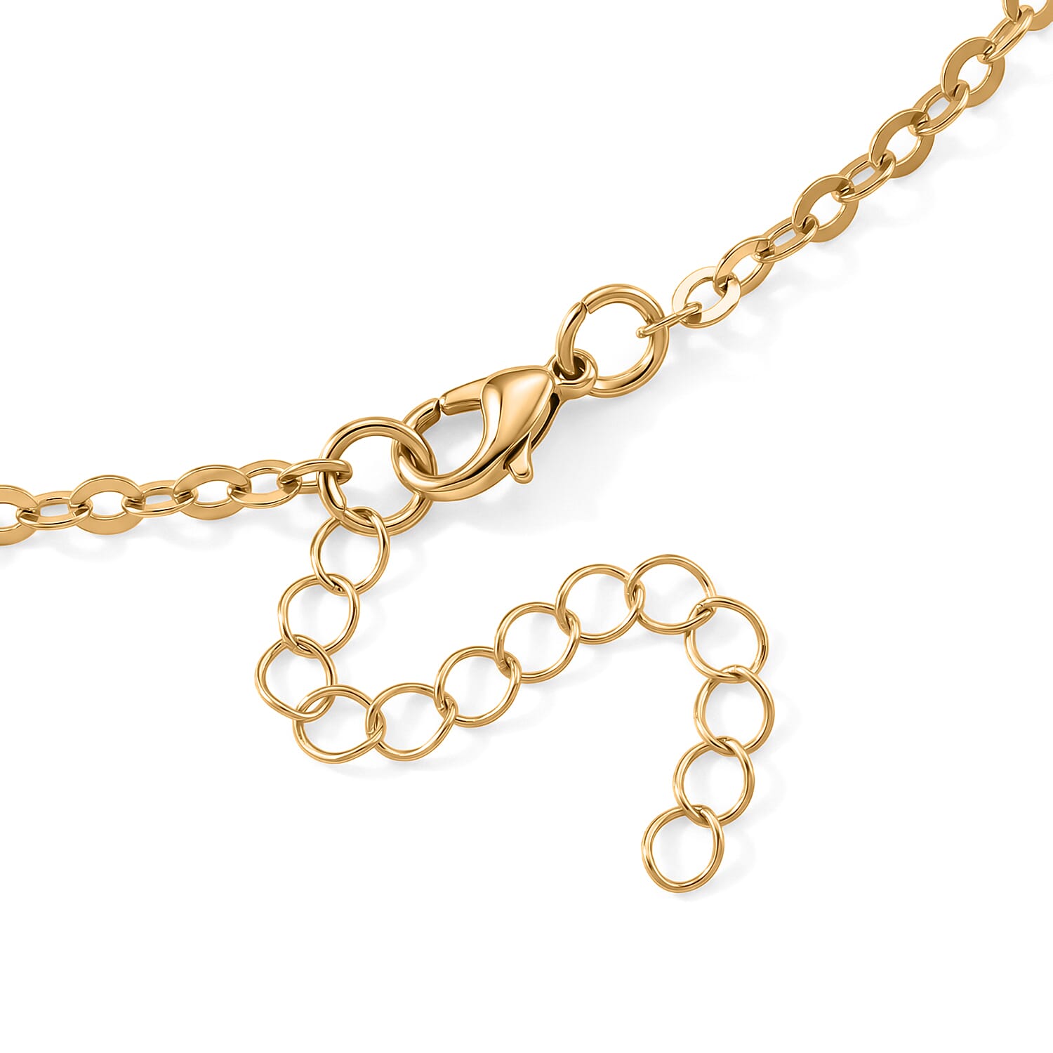 Set of 3 - Rope with Shell Charms Chain Necklace in Goldtone 18/20/22-2 Inches