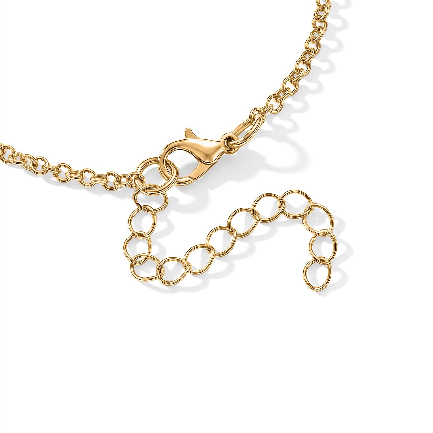 Set of 3 - Rope with Shell Charms Multi-Layer Chain Bracelet in Goldtone (7.00-9.00In)