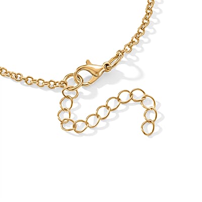 Set of 3 - Rope with Shell Charms Chain Bracelet in Goldtone (7.00-9.00In)