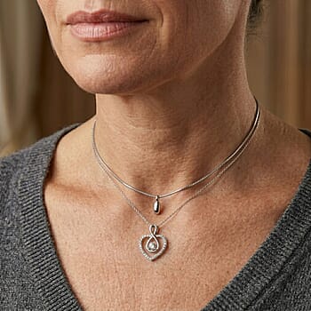 Rhodium Over Sterling Silver - Product card gallery slide 3 (10321509417273)