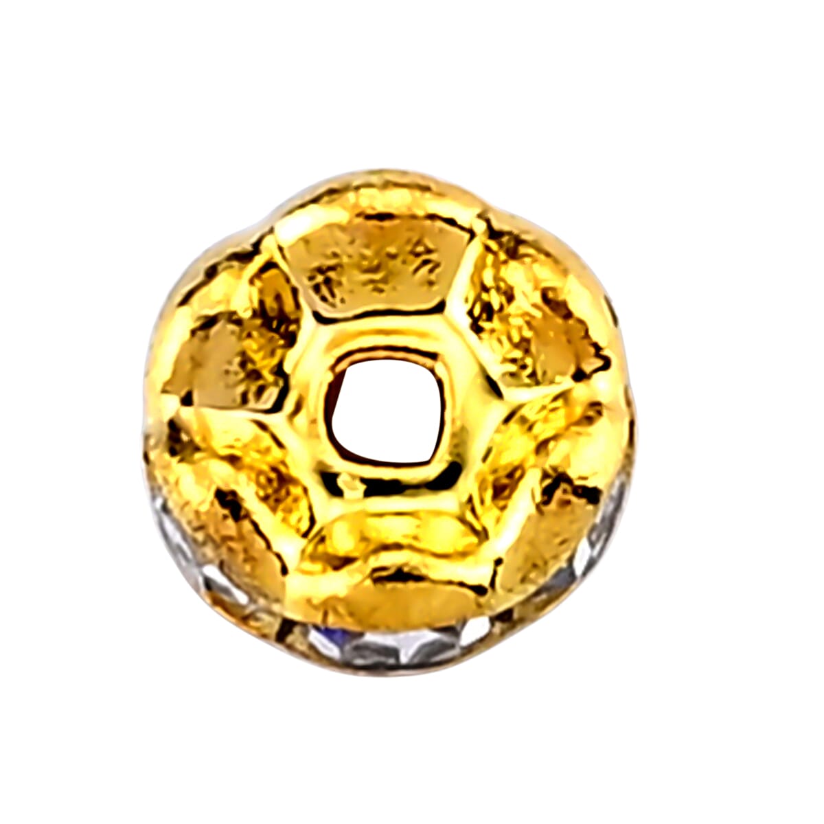 GCS Set of 100pcs Austrian Crystal Spacer Beads in Goldtone