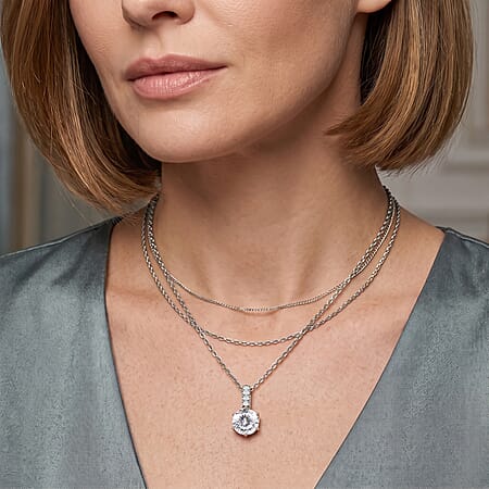120 Facet / Rhodium Over Sterling Silver - Product card gallery slide 3 (10245192810809)