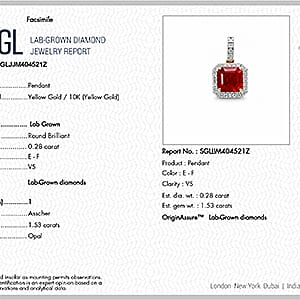 Doorbuster Asscher Cut AAA Crimson Fire Opal and Luxuriant Lab Grown Diamond E-F VS 1.80 ctw Inferno Halo Pendant Necklace in 10K Yellow Gold 20 Inches