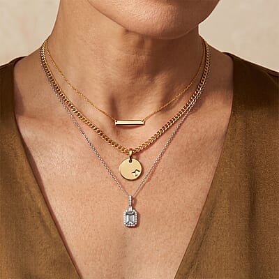 Certified & Appraised Luxoro AAA Santa Maria Aquamarine and Diamond I2 1.65 ctw Pendant Necklace in 10K White Gold 20 Inches
