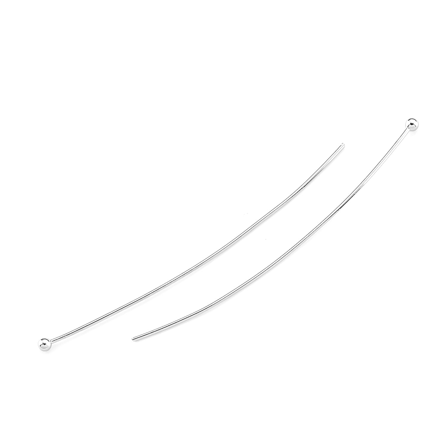 GCS Set of 100pcs Ball Head Pins in Silvertone