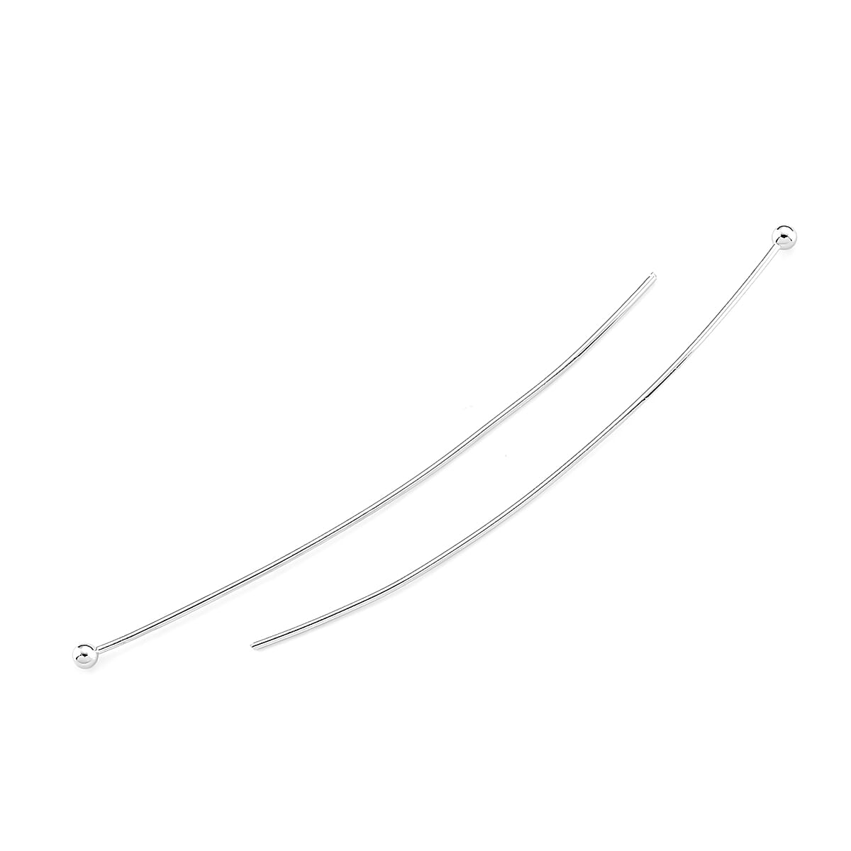 GCS Set of 100pcs Ball Head Pins in Silvertone image number 1