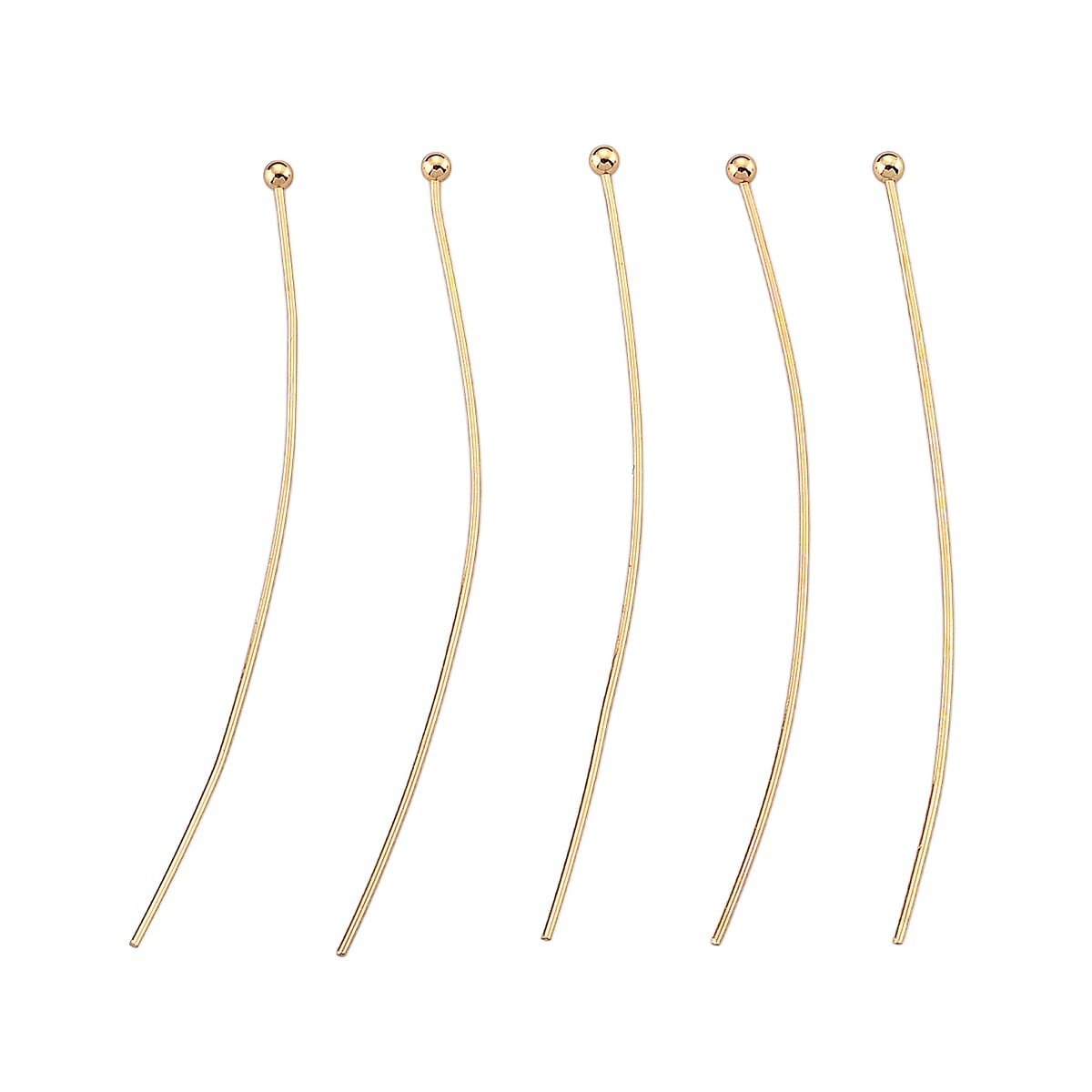 GCS Set of 100pcs Ball Head Pins in Goldtone